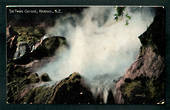 Coloured postcard of the Twins Geyser Wairakei. - 46738 - Postcard