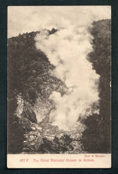 Early Undivided Postcard by Muir & Moodie of The Great Wairakei Geyser in action. - 46778 - Postcard