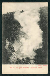 Postcard of the Great Wairakei Geyser in action. - 46795 - Postcard