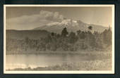 Sepia Postcard of Mt Ngaruahoe from Tokaanu Road. - 46815 - Postcard