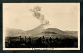 Real Photograph by A B Hurst & Son of Mt Ngauruhoe in Eruption. - 46820 - Postcard