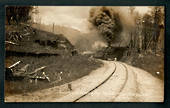 Real Photograph by Radcliffe of Train ascending the Spiral. - 46828 - Postcard
