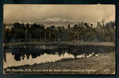 Real Photograph of Mt  Ruapehu from the Lakes about 4 miles from Ohakune. - 46830 - Postcard