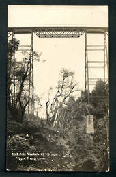 Real Photograph by Radcliffe of Makatote Viaduct. - 46880 - Postcard