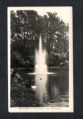 Real Photograph by A B Hurst & Son of The Fountain Pukekura Park New Plymouth. - 47032 - Postcard