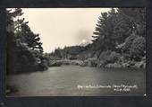 Real Photograph by Radcliffe of Recreation Grounds, New Plymouth. Mt Egmont in the background. - 47052 - Postcard