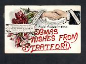 Glitter Postcard. Xmas wishes from Stratford. - 47053 - Postcard