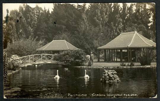 WANGANUI Racecourse Gardens. Real Photograph by Radcliffe. #2431 - 47103 - Postcard