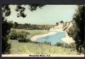 Coloured postcard by N S Seaward of Rangitikei River. - 47115 - Postcard