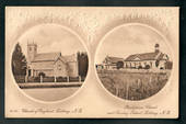 Real Photograph of Church of England and Presbyterian Church Feilding. - 47274 - Postcard