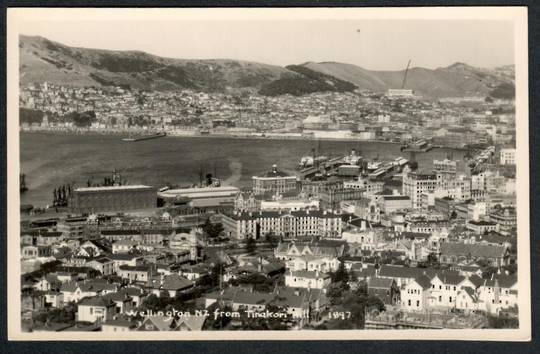 WELLINGTON from Tinokori Hill. Real Photograph - 47389 - Postcard