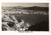 Real Photograph by Seaward of Wellington Harbour. - 47410 - Postcard