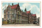 Coloured postcard of the Government Railway Offices  Wellington. Posted 1907. - 47419 - Postcard