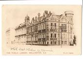 Early Undivided Postcard of The Public Library Wellington. - 47471 - Postcard