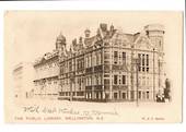 Early Undivided Postcard of The Public Library Wellington. - 47471 - Postcard