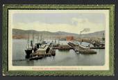 Coloured postcard of Wharves and Shipping Wellington. - 47472 - Postcard