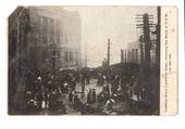 Postcard. Looking down Lambton Quay showing the Bank of New South Wales. Bad corner. - 47536 - Postcard