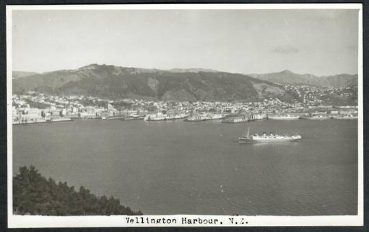 Real Photograph by N S Seaward of Wellington Harbour. - 47539 - Postcard