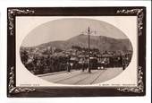 Real Photograph of Courtney Place and Mt Victoria. Trams. - 47561 - Postcard