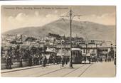 Postcard of Courtney Place. Mt Victoria in the background. - 47601 - Postcard