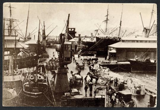 WELLINGTON Queens Wharf. Reprint of postcard. - 47667 - Postcard