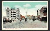 Coloured postcard of Lambton Quay Wellington. - 47726 - PcardFine