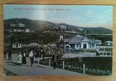 Coloured postcard of Wonderland Tea Kiosk and Grounds Wellington. - 47841 - Postcard