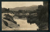 Real Photograph by McDougall 13/2/10. Reflections in the River above Te Reinga Falls Wairoa. Rare card. - 47910 - Postcard