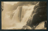Real Photograph by McDougall 13/2/10. Te Reinga Falls on the Wairoa River. Rare card. - 47914 - Postcard