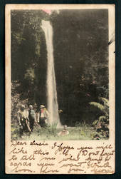 Coloured postcard of Tangoio Falls. - 47938 - Postcard