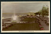 Real Photograph by A B Hurst & Son of Evening Marine Parade Napier. - 47951 - Postcard