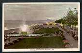 Tinted Postcard by  A B Hurst & Son of Evening Marine Parade Napier. - 47955 - Postcard