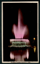 Tinted Postcard by  A B Hurst & Son of The Tom Parker Fountain Napier. Four cards. Three different Colours. - 48041 - Postcard