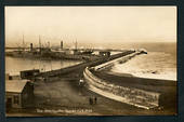 Real Photograph by Radcliffe of The Breakwater Napier. - 48077 - Postcard