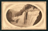 Sepia Postcard of Te Reinga Falls near Gisborne. - 48168 - Postcard