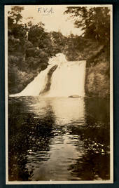 Photograph (not a postcard) of Twin Falls Waikaremoana taken in 1929. - 48185 - Postcard