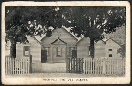 GISBORNE Mechanics Institute. Postcard. - 48187 - Postcard