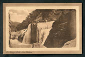Sepia Postcard of Te Reinga Falls near Gisborne. - 48211 - Postcard