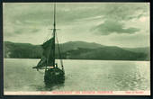 Postcard by Muir & Moodie of moonlight on Akaroa Harbour. - 48288 - Postcard