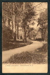 Early Undivided Postcard. Walk in the Gardens Christchurch - 48310 - Postcard