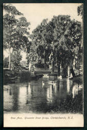 Postcard of Gloucester Street Bridge Christchurch. - 48322 - Postcard