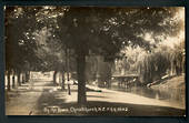 Real Photograph by Radcliffe. By the Avon Christchurch. - 48326 - Postcard