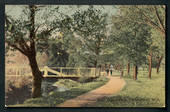 Coloured postcard of Rivwer Avon Hagley Park. - 48333 - Postcard