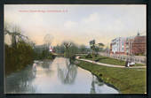 Coloured Postcard of Hereford Street Bridge Christchurch.. - 48335 - Postcard