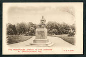 Early Undivided Postcard of The Moorhouse Statue in the gardens at Christchurch. - 48396 - Postcard