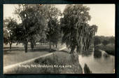 Real Photograph by Radcliffe. In Hagley Park Christchurch. - 48405 - Postcard