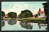Coloured postcard of the Avon and Canterbury Rowing Clubs. Christchurch C Class cancel. - 48416 - Postcard