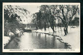 Postcard of Christchurch under snow. Victoria Street Bridge. - 48417 - Postcard