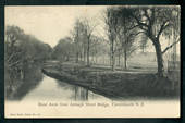 Postcard of Avon River from Armagh Street Bridge Christchurch. - 48425 - Postcard