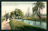 Coloured postcard of Park Bridge Entrance to Hagley Park. - 48429 - Postcard